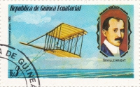 Briefmarke - Flugzeugpionier Orville Wright, 1979 - Historische Flugzeuge und Pionier der Lüfte Sammlermarken, gestempelt