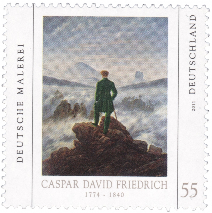 Briefmarke - Caspar David Friedrich - Deutsche Malerei, Deutschland 2011 Ausgabewert: 55 Cent