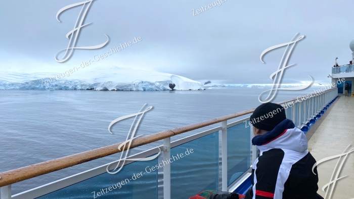 Eisberge vom Kreuzfahrtschiff in der Willhelmina Bay, 2020