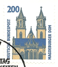 Briefmarke - Ersttgsbrief - 200 Pfennig DDR zeigt Magdeburger Dom, 1993 Ersttagsbrief in sehr gutem Zustand