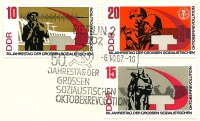 Briefmarken - Ersttagsbrief - 50. Jahrestag der Grossen Sozialistischen Oktoberrevolution, 1967 guter Zustand!