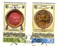Briefmarken - Siegel des Messeprivilegs 1268 und 1487 sehr selten!