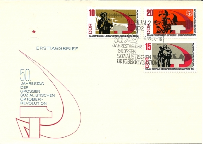 Ersttagsbrief - 50. Jahrestag der Grossen Sozialistischen Oktoberrevolution, 1967