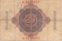 Rückansicht - 20 Reichsmark, 1910 über 100 Jahre alt!