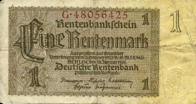 Rentenbankschein - Deutsche Rentenbank