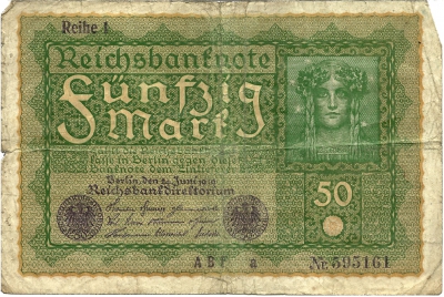 Fünfzig Mark Deutschland Banknote