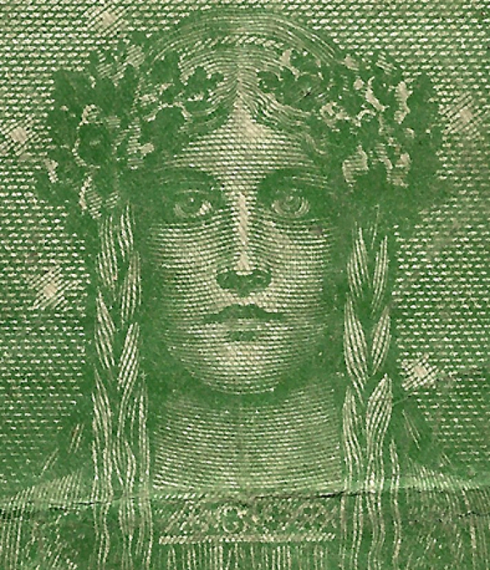 Detailansicht - 50 Mark, 1919 Jugendstil-Motiv