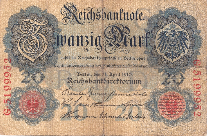 Zwanzig Mark, Reichsbanknote