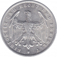 Rückansicht - 500 Mark Münze, 1923 - Inflationsgeld der Weimarer Republik sehr selten