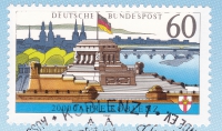 Briefmarke - 2000 Jahre Koblenz, Philatelie - Philatelistisches Gedenkblatt sehr guter Zustand