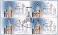 Briefmarke - Weihe der Dresdner Frauenkirche - Philatelie -  sehr guter Zustand!