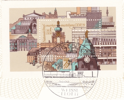Dresden grüßt die Partnerstadt Hamburg - Philatelistisches Gedenkblatt