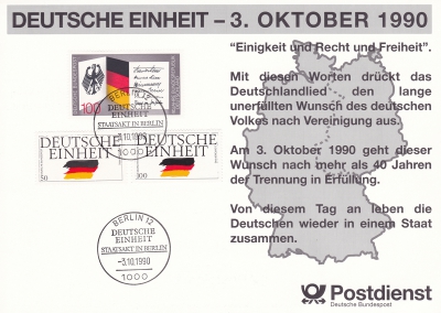 Erinnerungskarte - Postdienst Deutsche Post