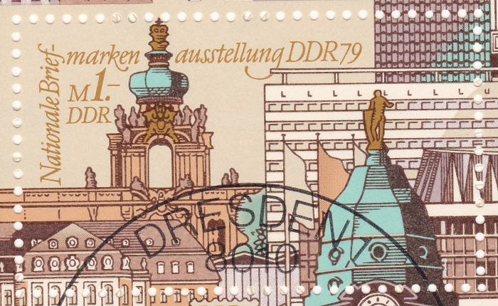 Briefmarke - Dresden grüßt die Partnerstadt Hamburg - Philatelistisches Gedenkblatt - Die Partnerstadt Dresden grüßt die Bürger der Freien und Hansestadt Hamburg zum 800 jährigen Hafen sehr guter Zustand und sehr selten!