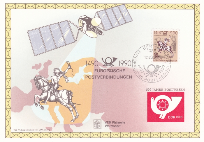 1490 - 1990 Europäische Postverbindung