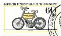 Detailansicht - Neckarsulmer Motorrad von NSU 1901 - Für die Jugend, Motorräder 1983 - Jugendmarken - Historische Motorräder sehr guter Zustand