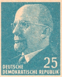 Detailansicht - Postkarte - Walter Ulbricht - 25 Pfennig - Ganzsache P 76 für Auslandspost ungelaufen