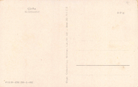 Rückansicht - Gotha im Schlosshof, Postkarte 1928 - sehr seltene Ansichtskarte Karton, s/w-Abzug