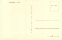 Rückansicht - Mühlleithen im Winter, Postkarte 1955 - sehr seltene Ansichtskarte Karton, s/w-Abzug