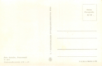 Rückansicht - Postkarte Ich komme, Dampflock 1955 - Ich komme! schwarz weiß Postkarte