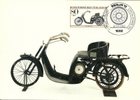 Vorderansicht - DKW-Lomos 1922 - Für die Jugend 1983 - Jugendmarken Historische Motorräder 80+40 Pfennige Deutsche Bundespost Berlin