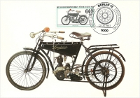 Vorderansicht - Wanderer 1908 - Für die Jugend, Motorräder 1983 - Jugendmarken - Historische Motorräder 60+30 Pfennige Deutsche Bundespost Berlin