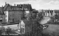 Vorderansicht - Zwickau - Karl-Keil-Straße, 1956 - Ansichtskarte über 60 Jahre alt Echte Fotografie