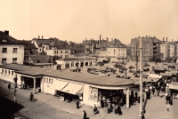 Vorderansicht - Zwickau - Neumarkt, 1964 - Ansichtskarte vom Neumarkt über 55 Jahre alt Echte Fotografie