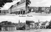 Vorderansicht - Zwickau - Planitz, 1970 - 4 Motive, wie die Poliklinik oder den Thälmann Platz Echte Fotografie
