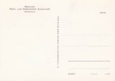 Postkarte - Nationalen Gedenkstätte Buchenwald