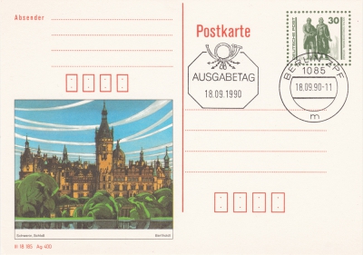 Postkarten Serie Bauten und Denkmäler, DDR