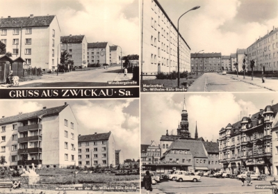 Wilhelm-Külz-Straße, Windbergstraße und Hauptmarkt
