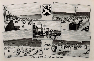 Ansichtskarte Binz Strand