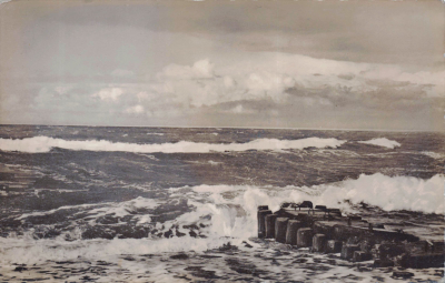 Vorderansicht - Grüße von der Ostsee, Postkarte 1961 - Baltisches Meer ungelaufen