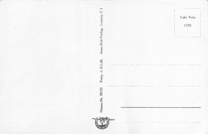 Rückansicht - Zwickau - Fliegeraufnahme, 1958 - Original Fliegeraufnahme No. 78126 Postkarte sehr selten!