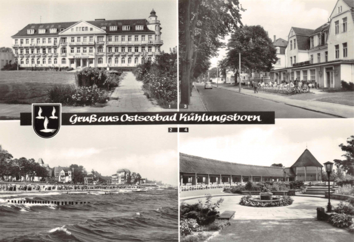 Vorderansicht - Gruß aus Ostseebad Kühlungsborn, 1974 - Alte Postkarte ungelaufen, sehr guter Zustand