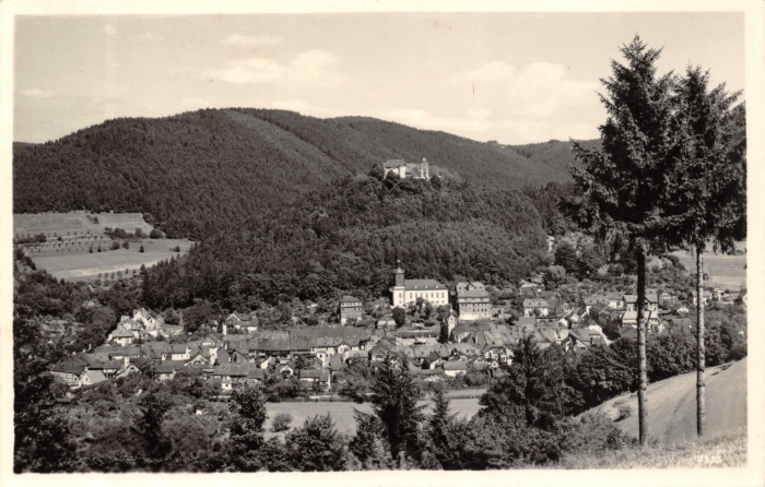 Vorderansicht - Leutenberg in Thüringen, Postkarte 1953 - Photo Handabzug ungelaufen
