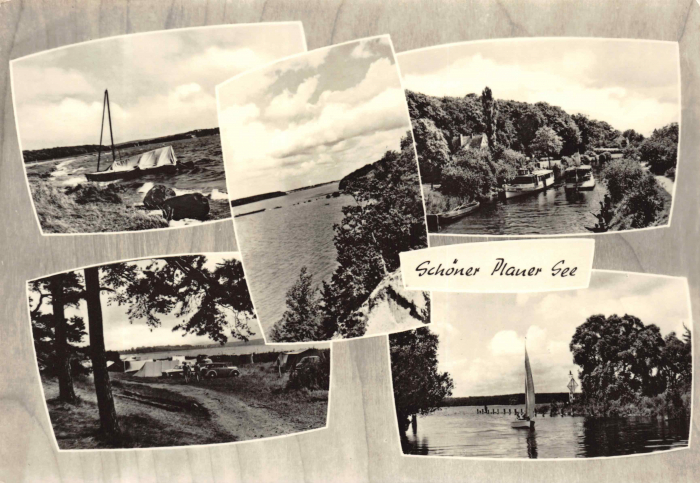 Vorderansicht - Schöner Plauer See, Postkarte 1966 - Echt Foto ungelaufen und unbeschrieben