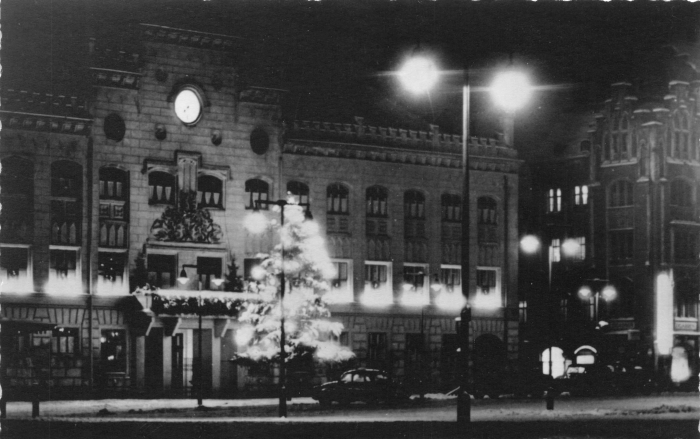Vorderansicht - Zwickau - Ansichtskarte Rathaus, 1961 - Ansichtskarte vom Rathaus zum Kaufen Echt Foto