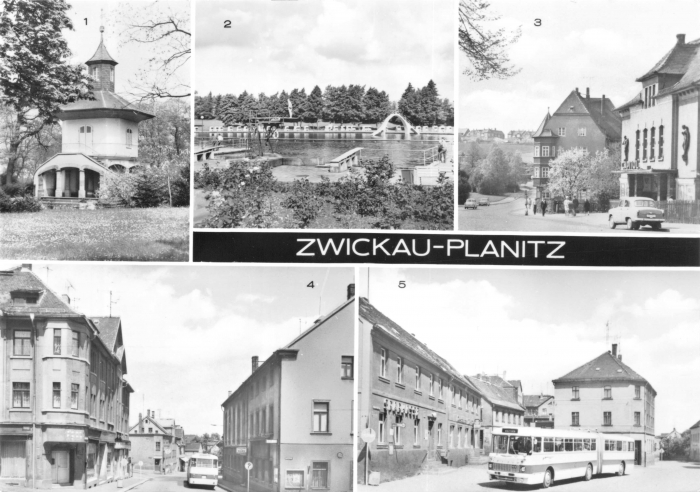 Vorderansicht - Zwickau - Planitz, 1980 -  Echte Fotografie